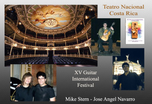Mike Stern and Jose Angel Navarro at National Theater, Costa Rica