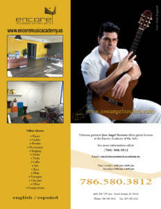 Encore Academy of the Arts, guitar lessons