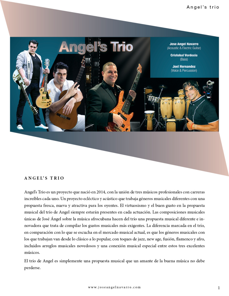 Info Angel's trio (Spanish)